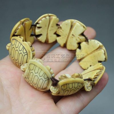 精雕精美骨雕長(zhǎng)壽烏龜掛件把件手鏈 復(fù)古工藝品的獨(dú)特魅力